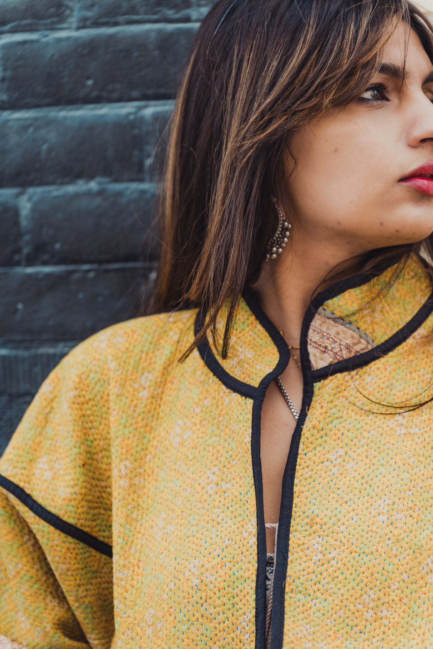 Lahore Quilted Kantha Patchwork Jacket