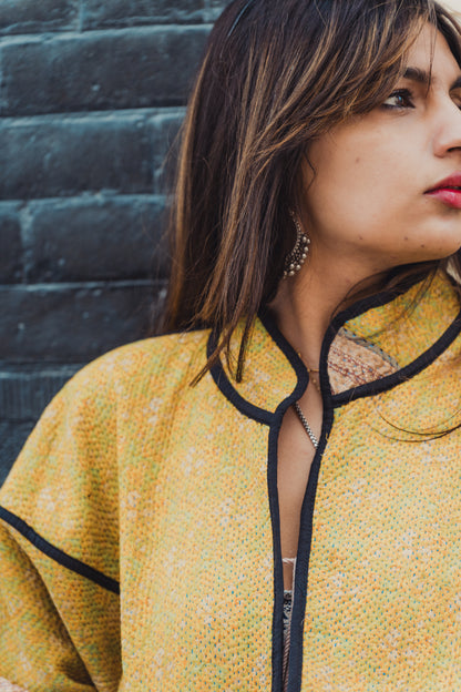 Lahore Quilted Kantha Patchwork Jacket