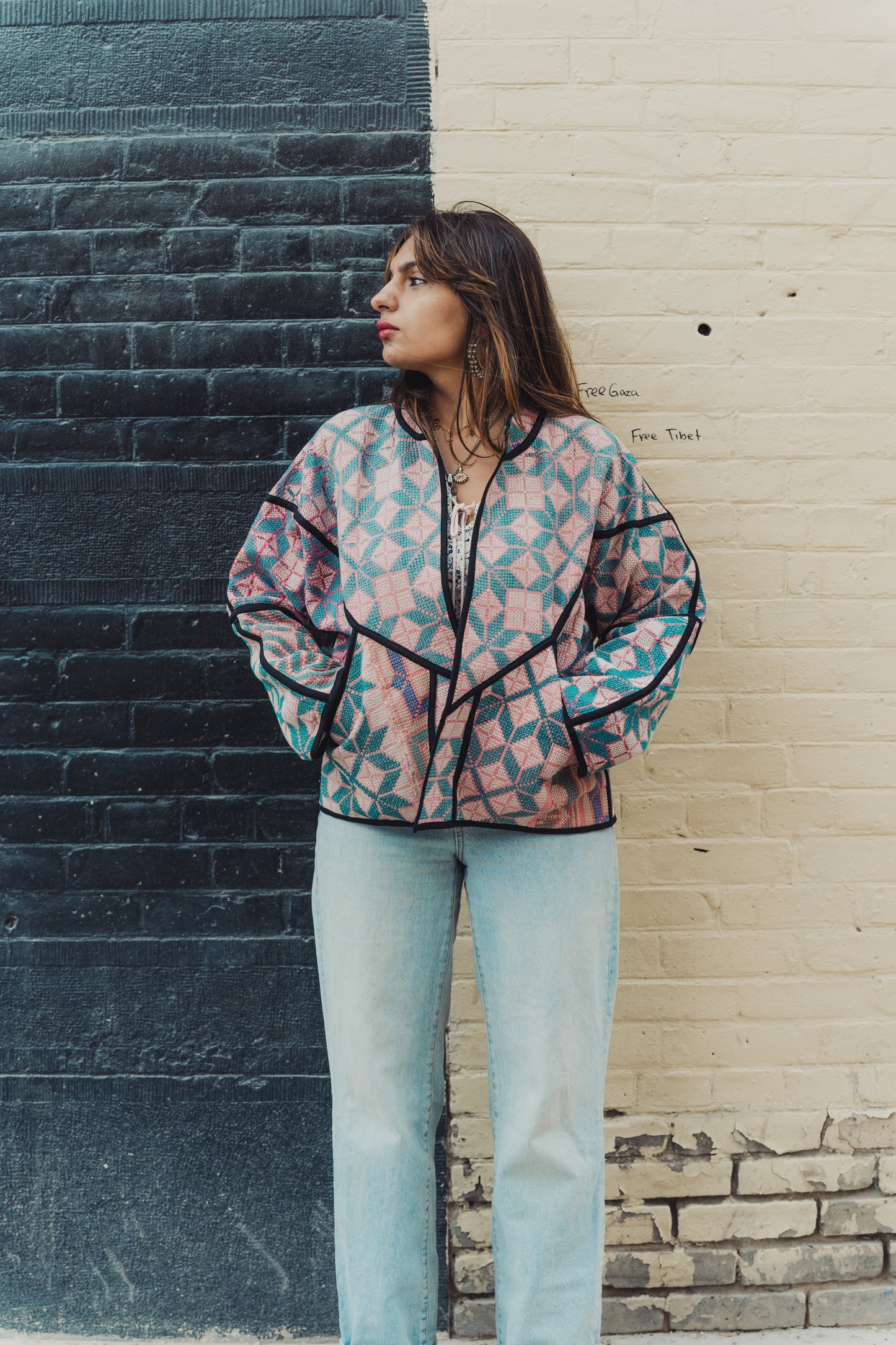 Lahore Quilted Kantha Patchwork Jacket