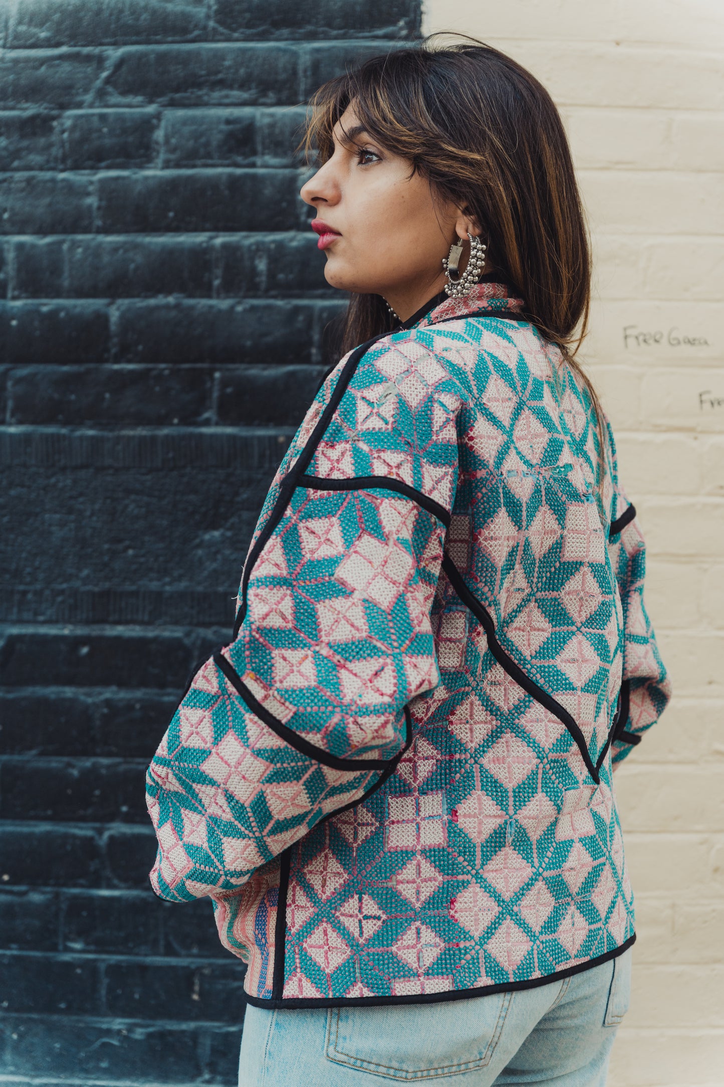 Lahore Quilted Kantha Patchwork Jacket