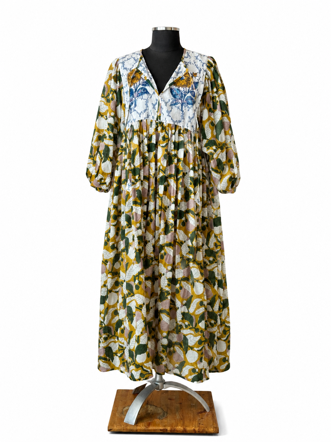 Meena Block Print Maxi Dress