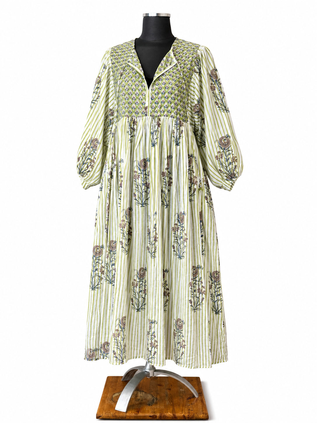 Meena Block Print Maxi Dress