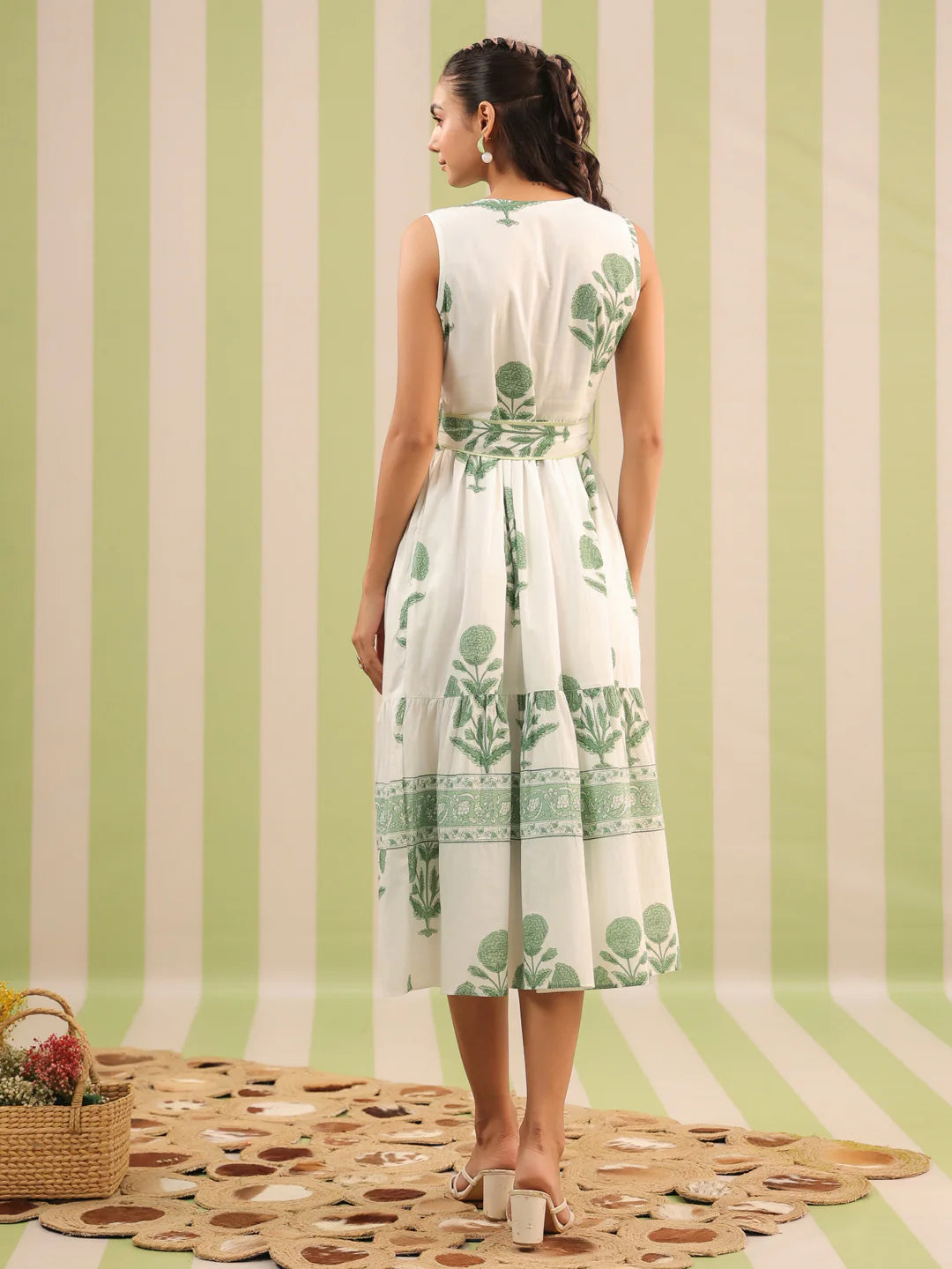 Nina Midi Dress Green