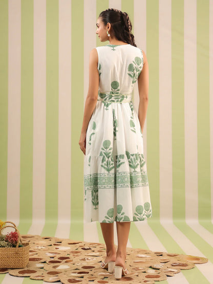 Nina Midi Dress Green