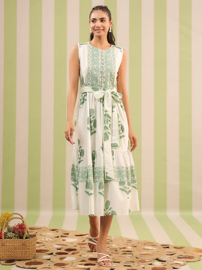 Nina Midi Dress Green