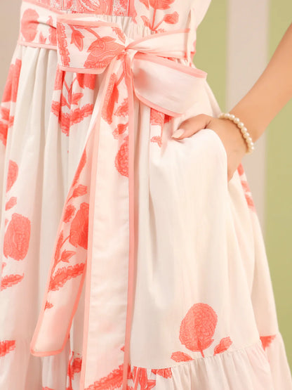 Nina Midi Dress - Pink