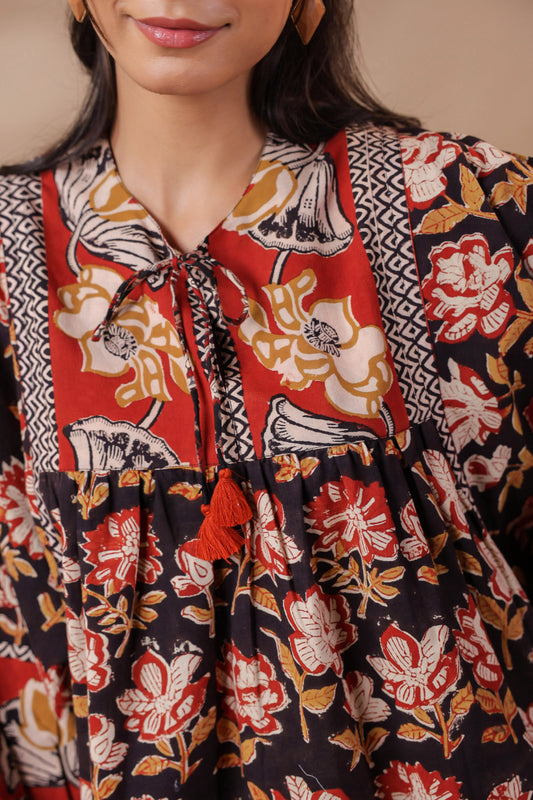 Boho Bagru Print Blouse