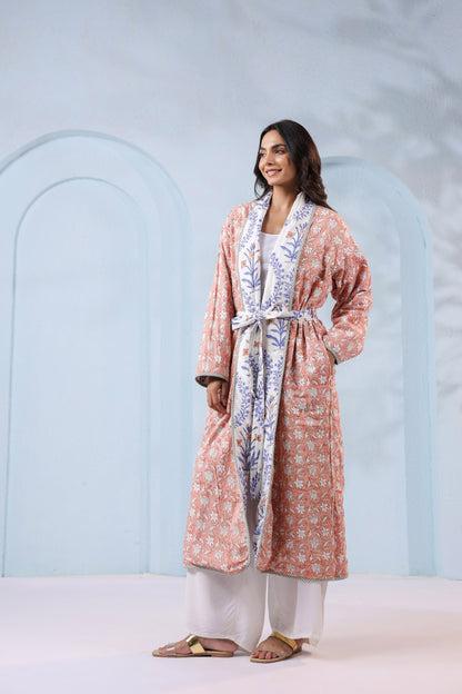 Gulab Quilted Robe