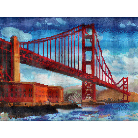 Golden Gate Bridge Diamond Painting Kit: 01 Multi