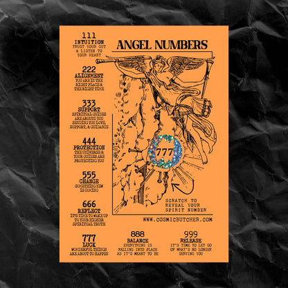 Angel Number Scratch Off Affirmation Card | Divination Cards