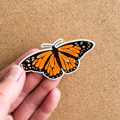Monarch Butterfly Sticker: With Backer Card