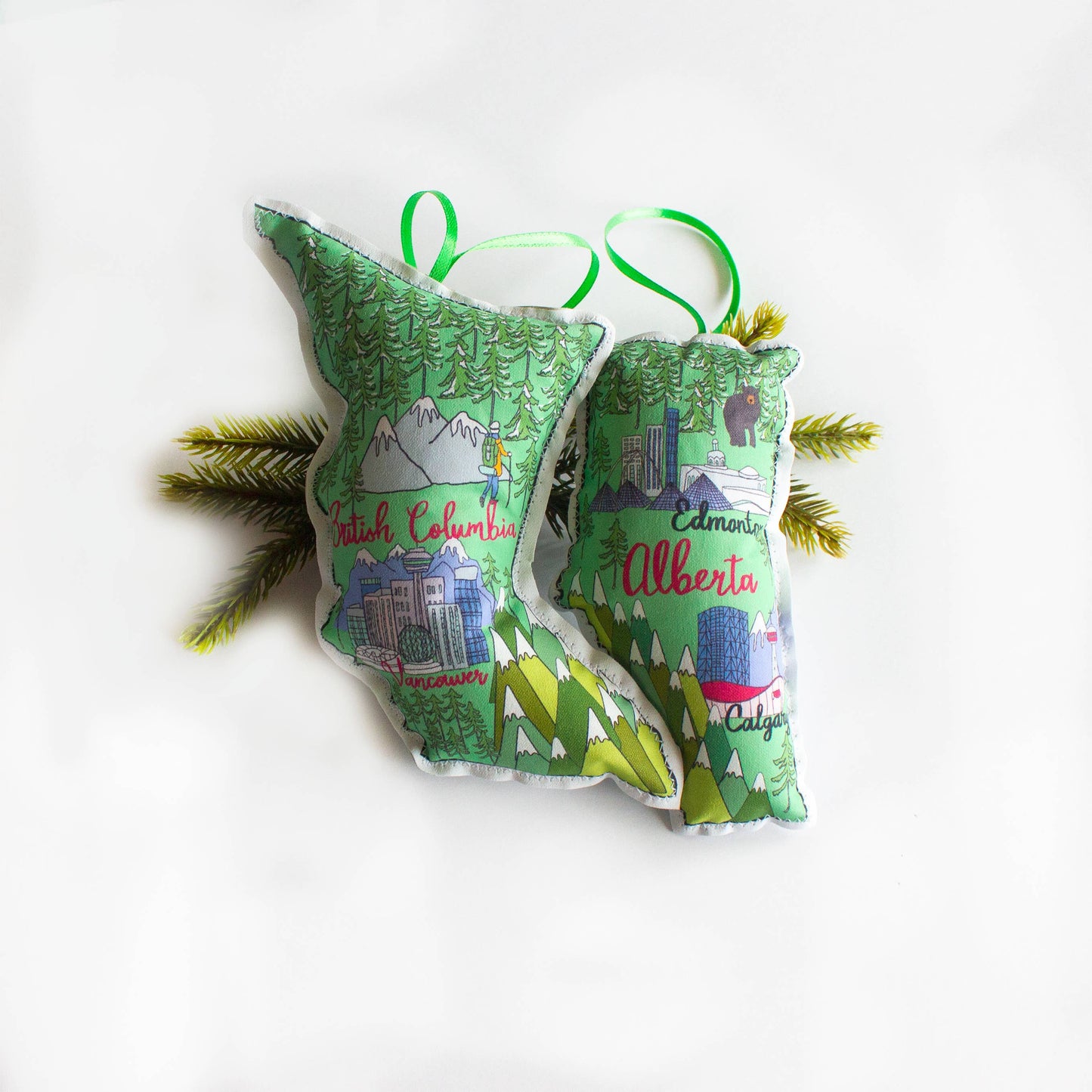 Alberta map ornament