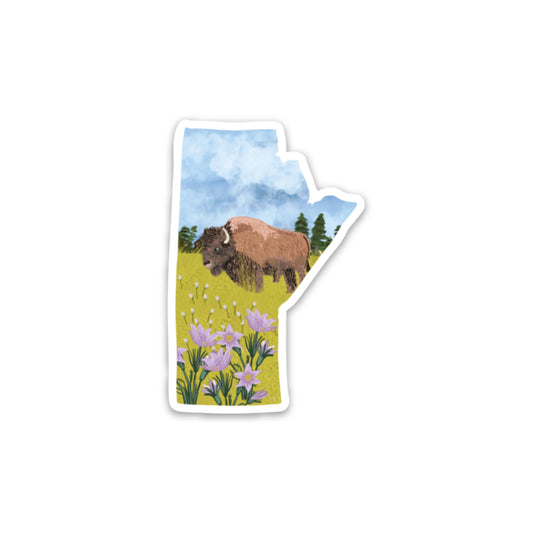 Manitoba Matte Vinyl Sticker