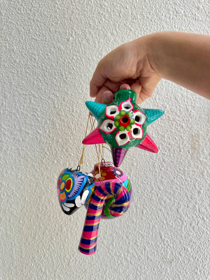 Colorful Ornament christmas mexican Clay made
