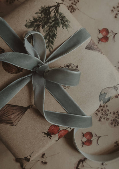 Christmas decors kraft Gift Paper