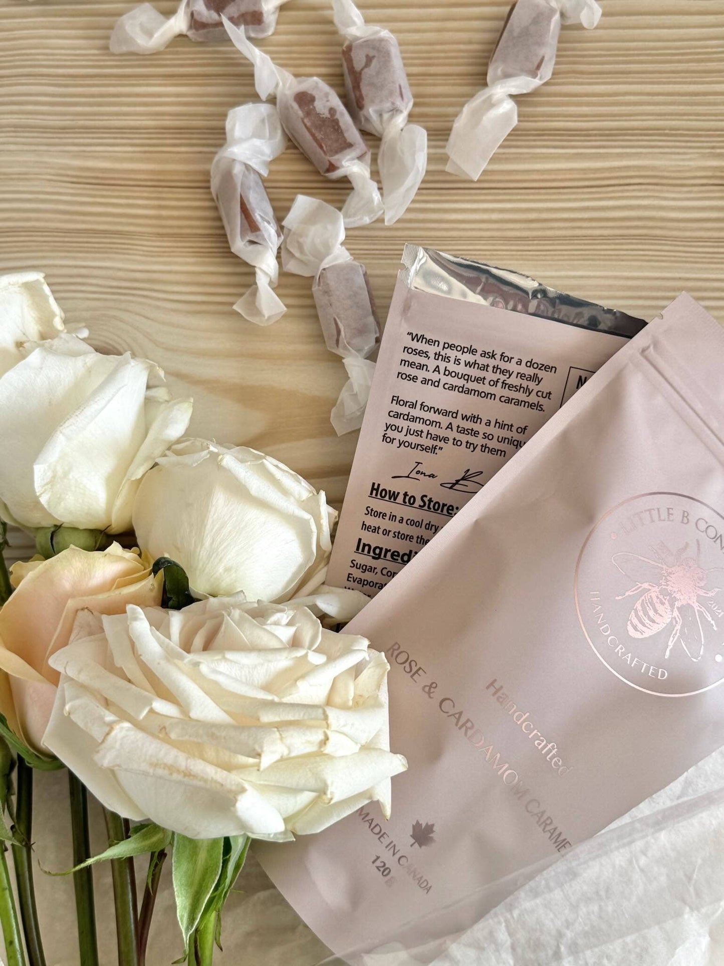 Rose & Cardamom Caramels