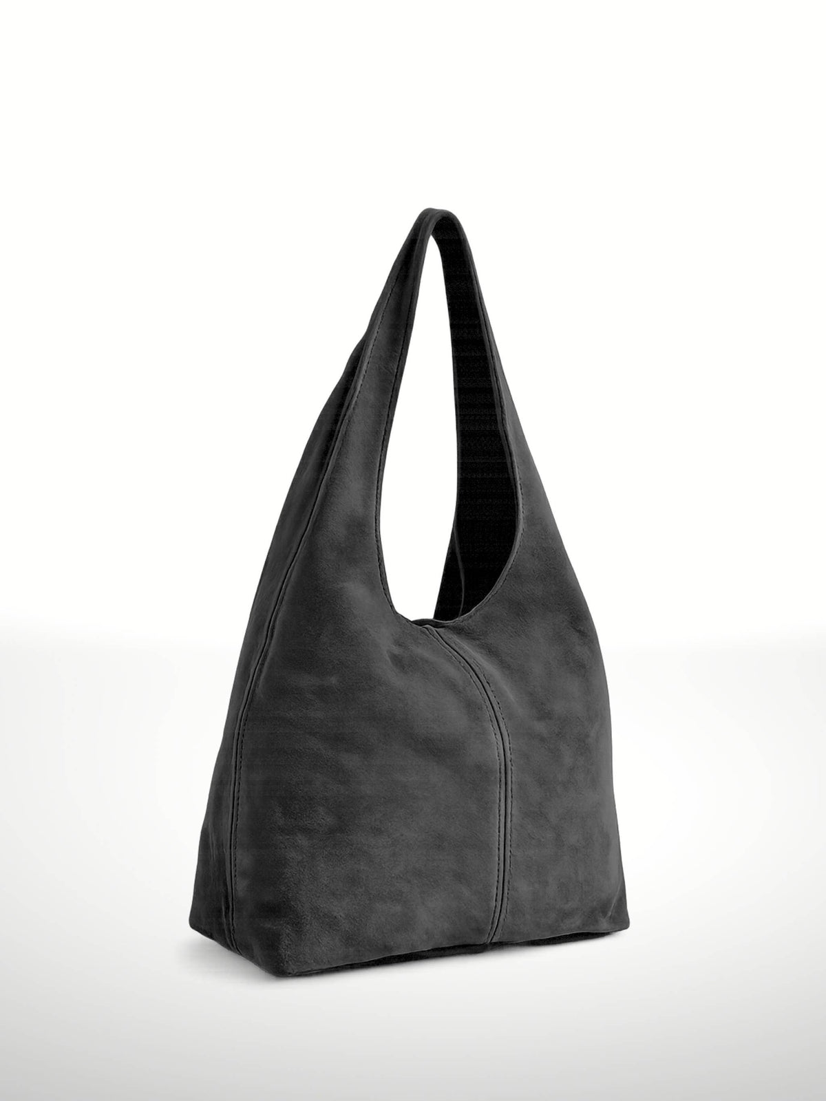 SILVIA - Suede leather bag: Olive green