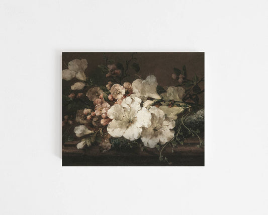Moody Floral Art Print: 8x10in