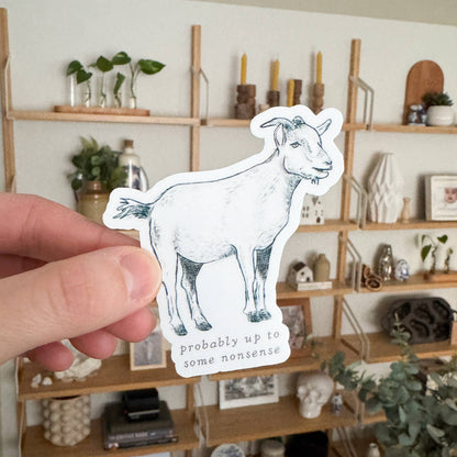 Nonsense Goat Vinyl Sticker
