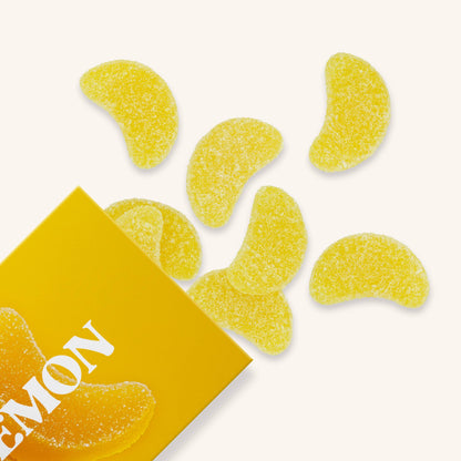 Lemon Drop Gummies, Chewy Candies, Alcohol-Free