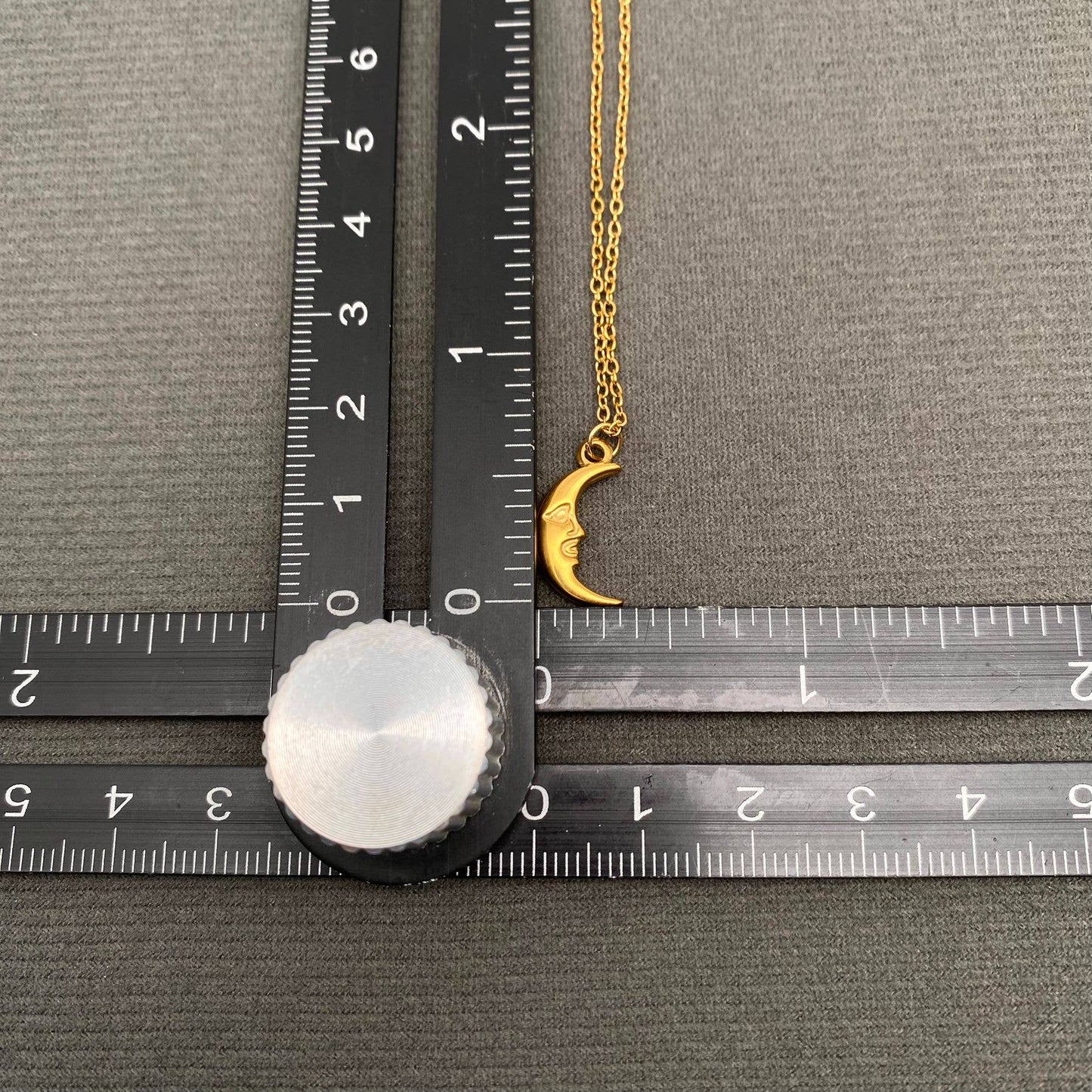 Crescent Moon Charm Necklace