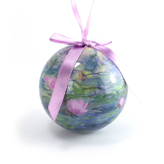 Christmas Ball, Monet, Waterlilies