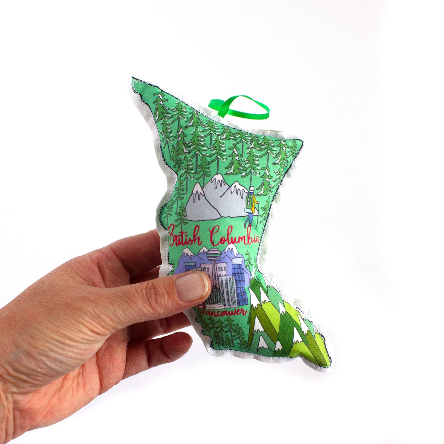British Columbia map ornament
