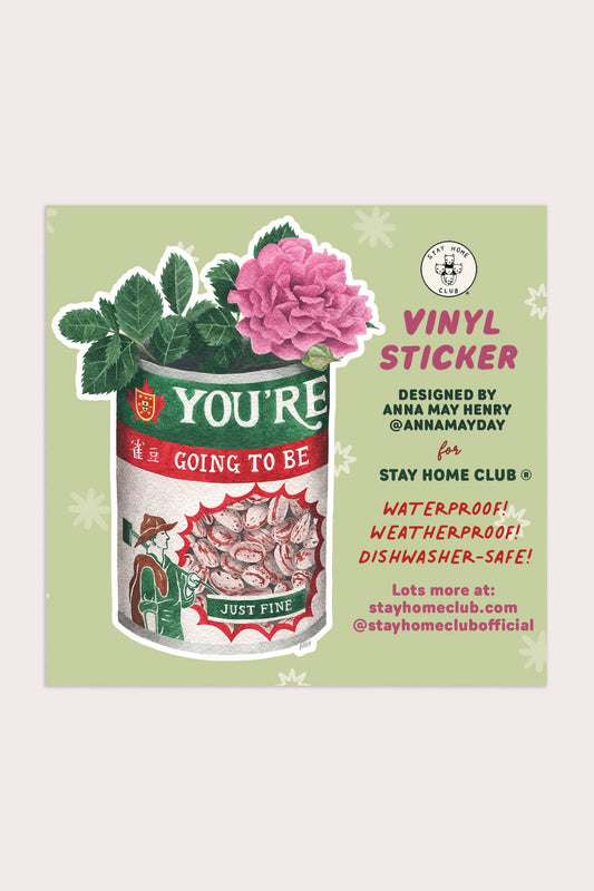 Just Fine Sticker | Waterproof Vinyl Sticker