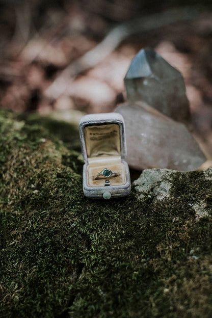 Blue Apatite Pebble Ring: 7
