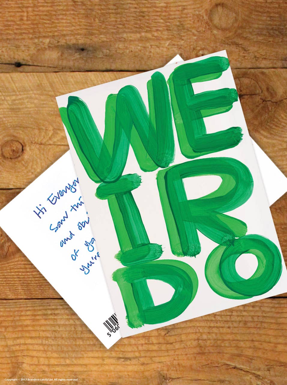 Funny A6 Art Postcard By David Shrigley - Weirdo