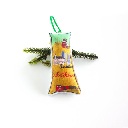 Saskatchewan map ornament