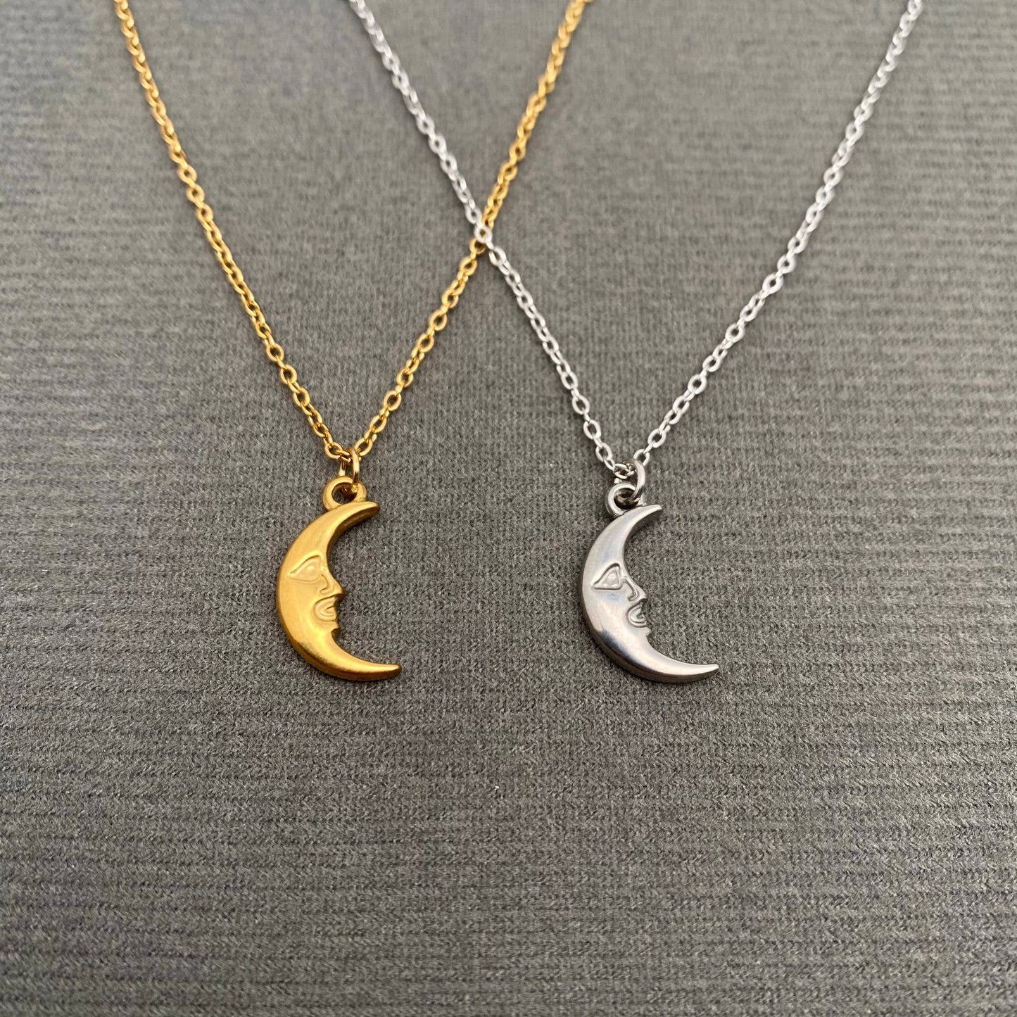 Crescent Moon Charm Necklace