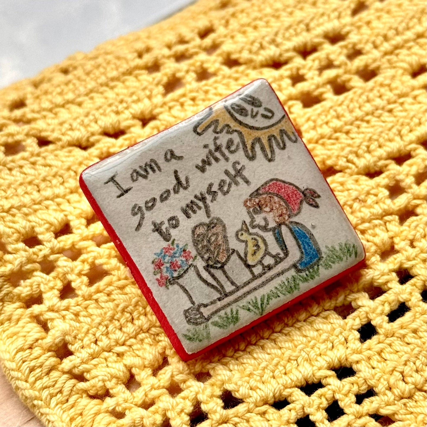 Handmade Clay Pins: We make a great pair