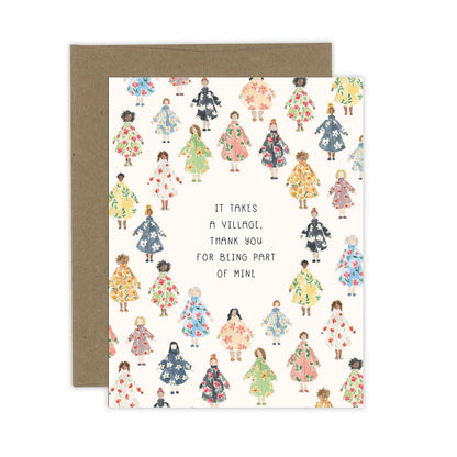 It Takes a Village Card | Thank You Card