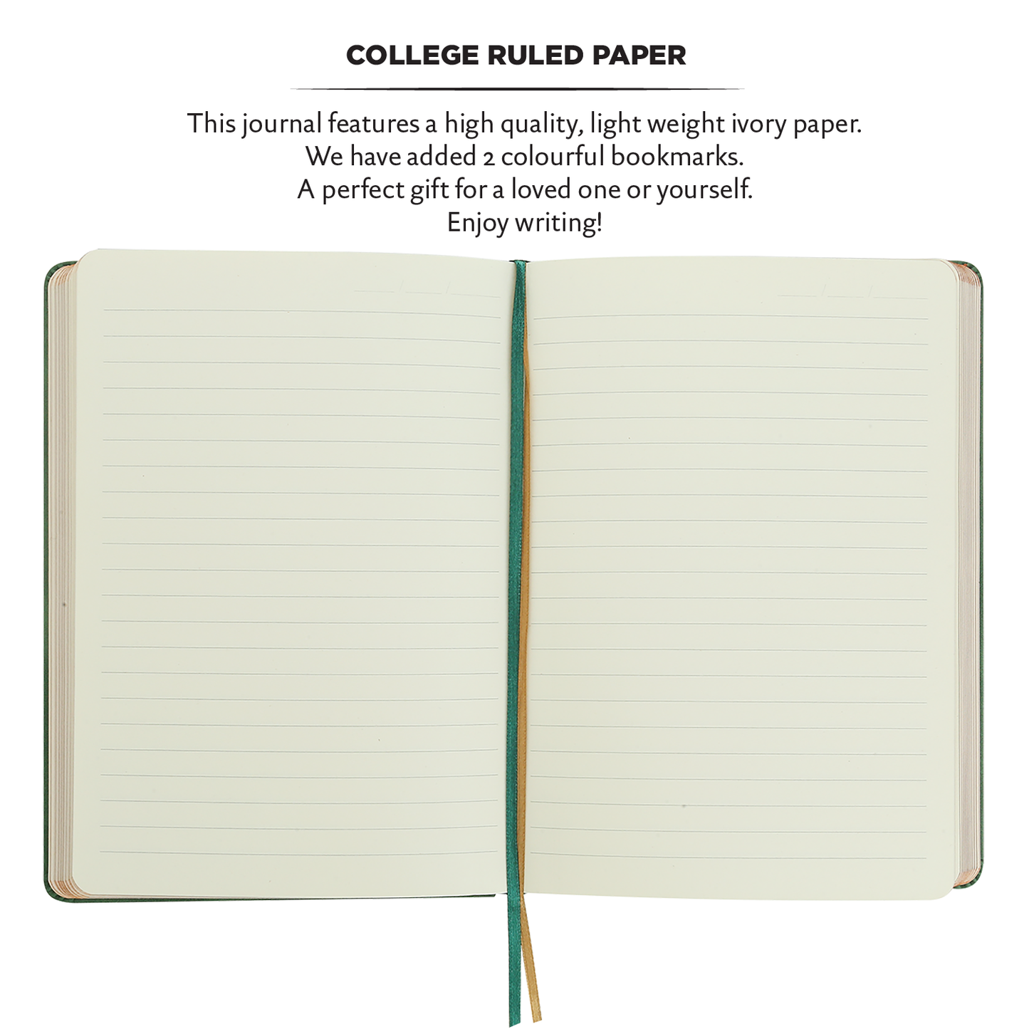 Vintage Classic Style Journal Vegan Leather - Celtic Green