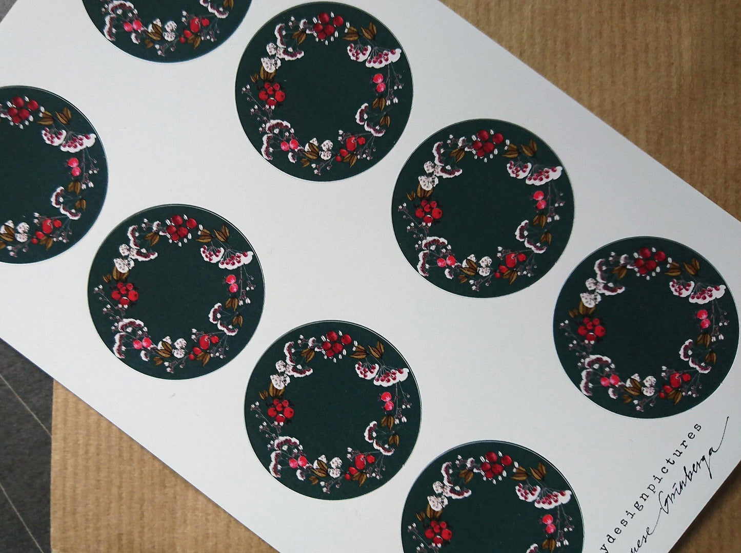 Floral Wreath Sticker Set