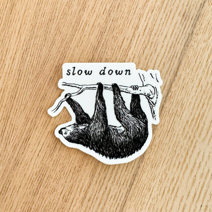 Slow Down Sloth Sticker