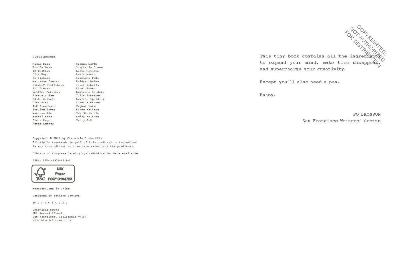 642 Tiny Things to Write About