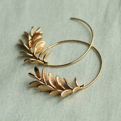 Gold Rosemary Branch Necklace: 22" in Gift Box