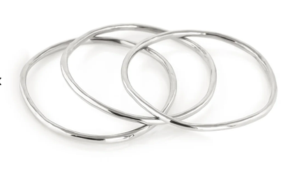 Belle- Memory Steel Bangle- Flexi and wrap: Silver