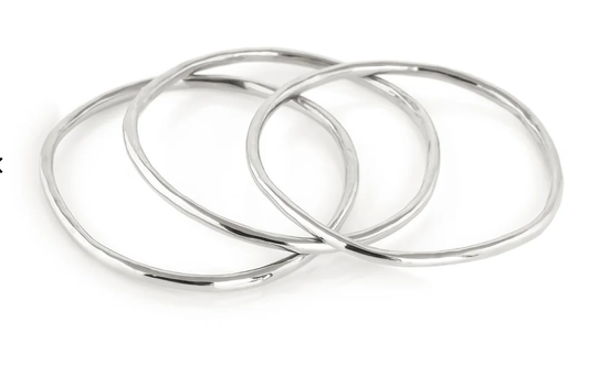 Belle- Memory Steel Bangle- Flexi and wrap: Silver