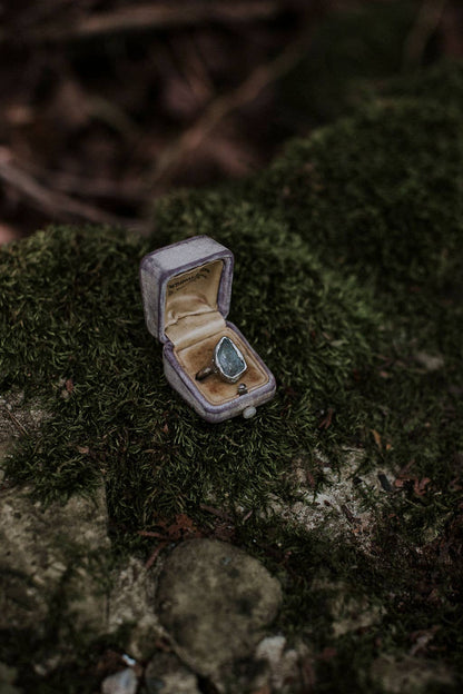 Aquamarine Pebble Ring – Calm & Clarity: 8