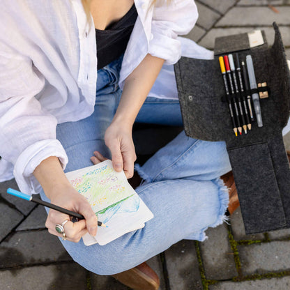 JOTBLOCK travel postcard watercolor pencil set