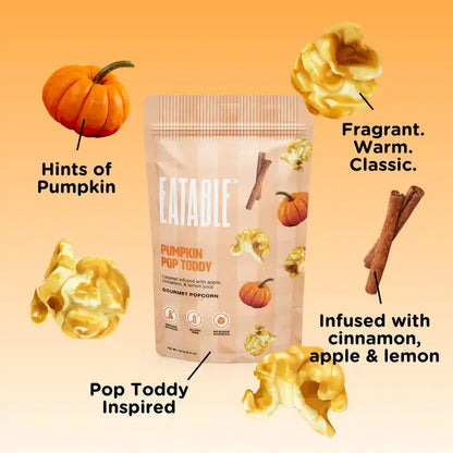 Pumpkin Pop Toddy 🎃 Gourmet Caramel Halloween Popcorn