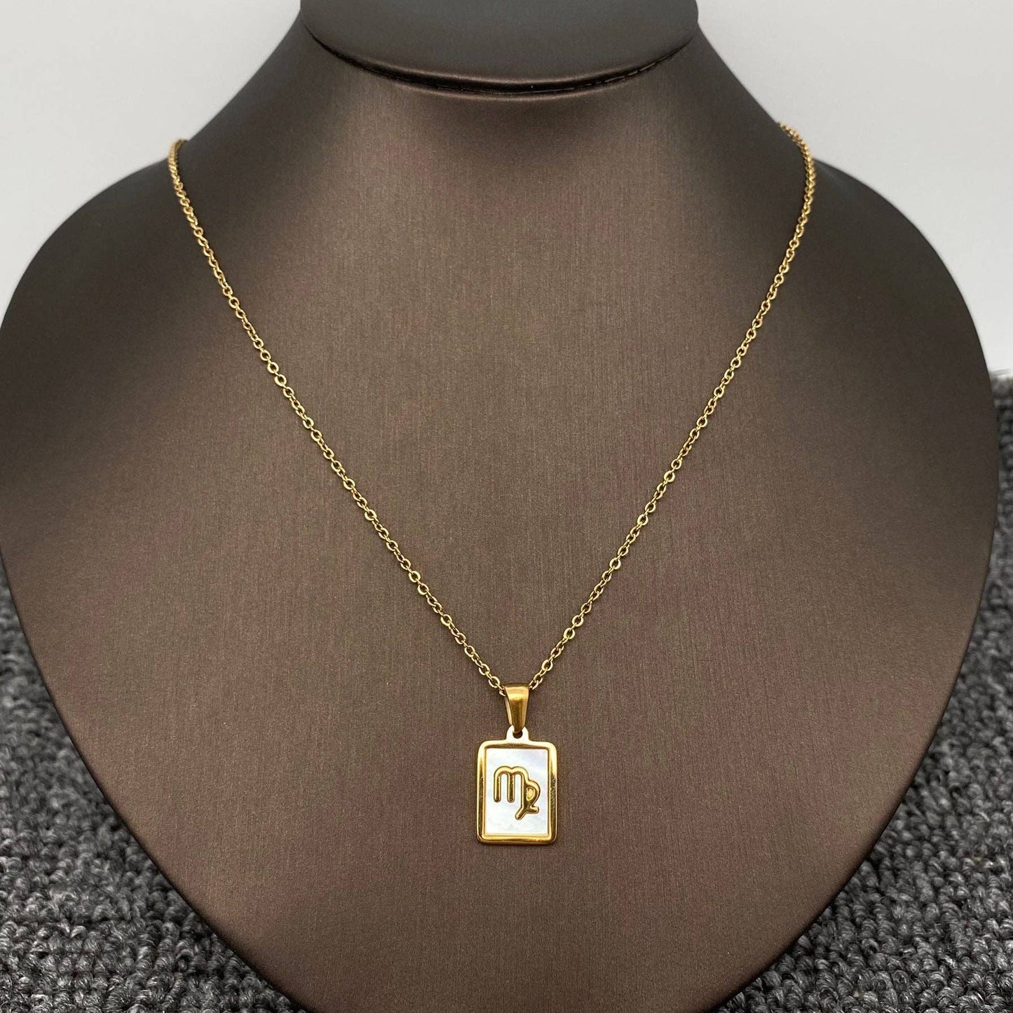 Zodiac  Square Necklace