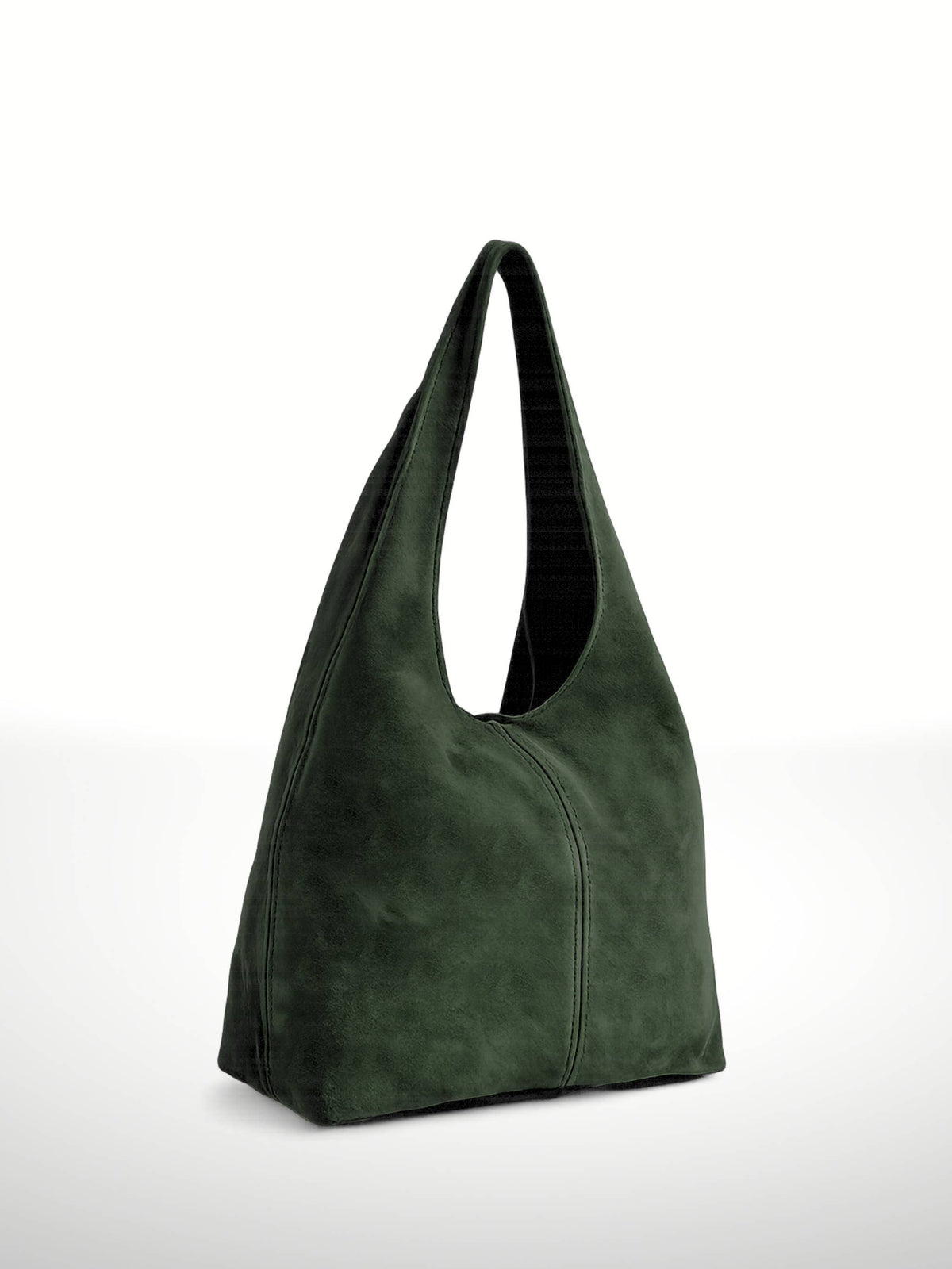 SILVIA - Suede leather bag: Wine red