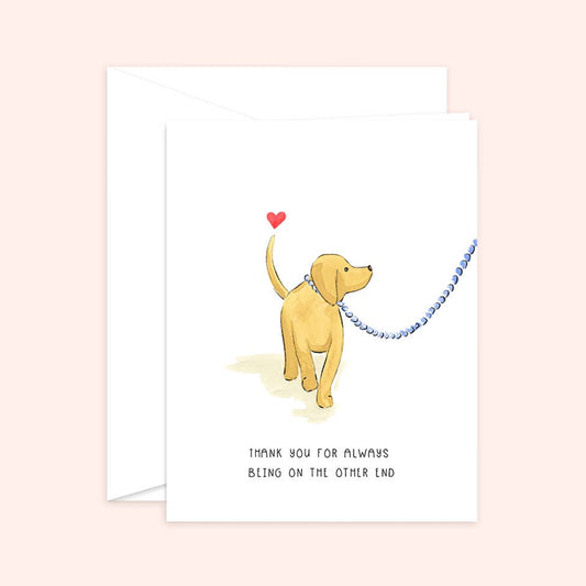 Puppy Love Appreciation Card: White