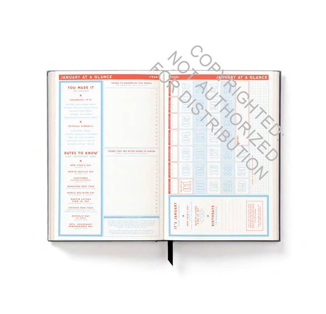 The Perpetually Late Show Undated Standard Planner