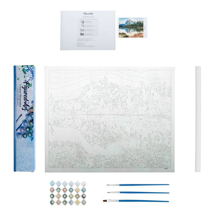 Figured'Art Paint By Number  Rolled Kit -Paris Alley