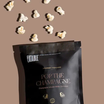 Mini Pop the Champagne 🍾 White Chocolate Popcorn: Canadian Packaging